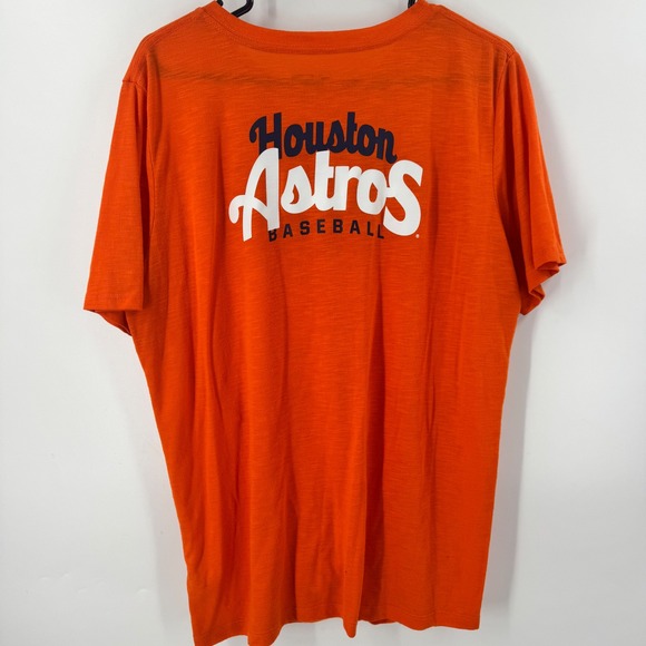 New Era Houston Astros‎ Baseball Orange Twist Front T Shirt Womens 1X - Picture 4 of 7